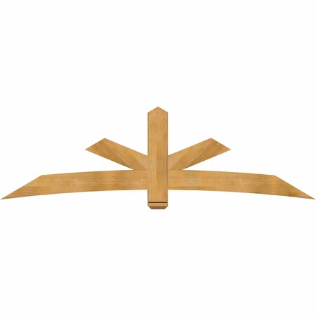 Ekena Millwork Alberta Rough Sawn Timber Gable Bracket, Western Red Cedar, 96"W x 28"H x 6"D x 6"F, 7/12 Pitch GBW096X28X0606ALB00RWR